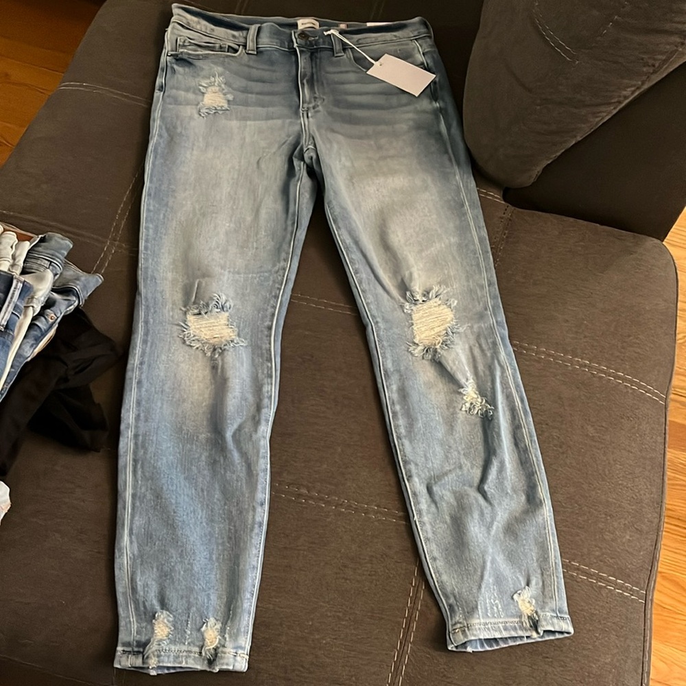 Light denim jeans